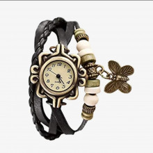 Ladies Bracelet Type Wrist Watch - Black